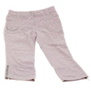 LOUIS VUITTON Monogram Denim Capri Pants 38 Pink LV Auth am4578M-13