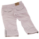 LOUIS VUITTON Monogram Denim Capri Pants 38 Pink LV Auth am4578M-2