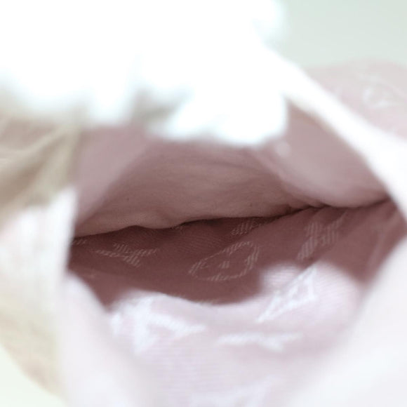 LOUIS VUITTON Monogram Denim Capri Pants 38 Pink LV Auth am4578M