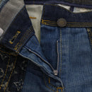 LOUIS VUITTON Monogram Denim Capri Pants 38 Navy LV Auth am4579M-5