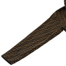 FENDI Zucca Canvas Jacket Black Brown Auth am4620M-10