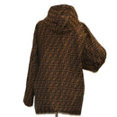 FENDI Zucca Canvas Jacket Black Brown Auth am4620M-15