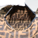 FENDI Zucca Canvas Jacket Black Brown Auth am4620M-5