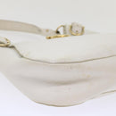 Salvatore Ferragamo Gancini Shoulder Bag Leather White AU-21/4407 Auth am4652-14