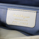 Salvatore Ferragamo Gancini Shoulder Bag Leather White AU-21/4407 Auth am4652-12