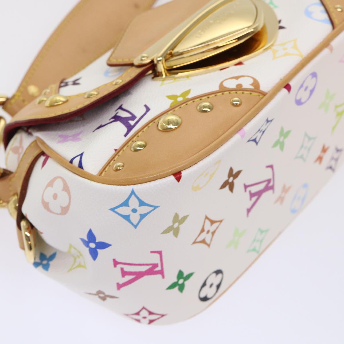 LOUIS VUITTON Monogram Multicolor Marilyn Shoulder Bag White M40127 Auth am4684A