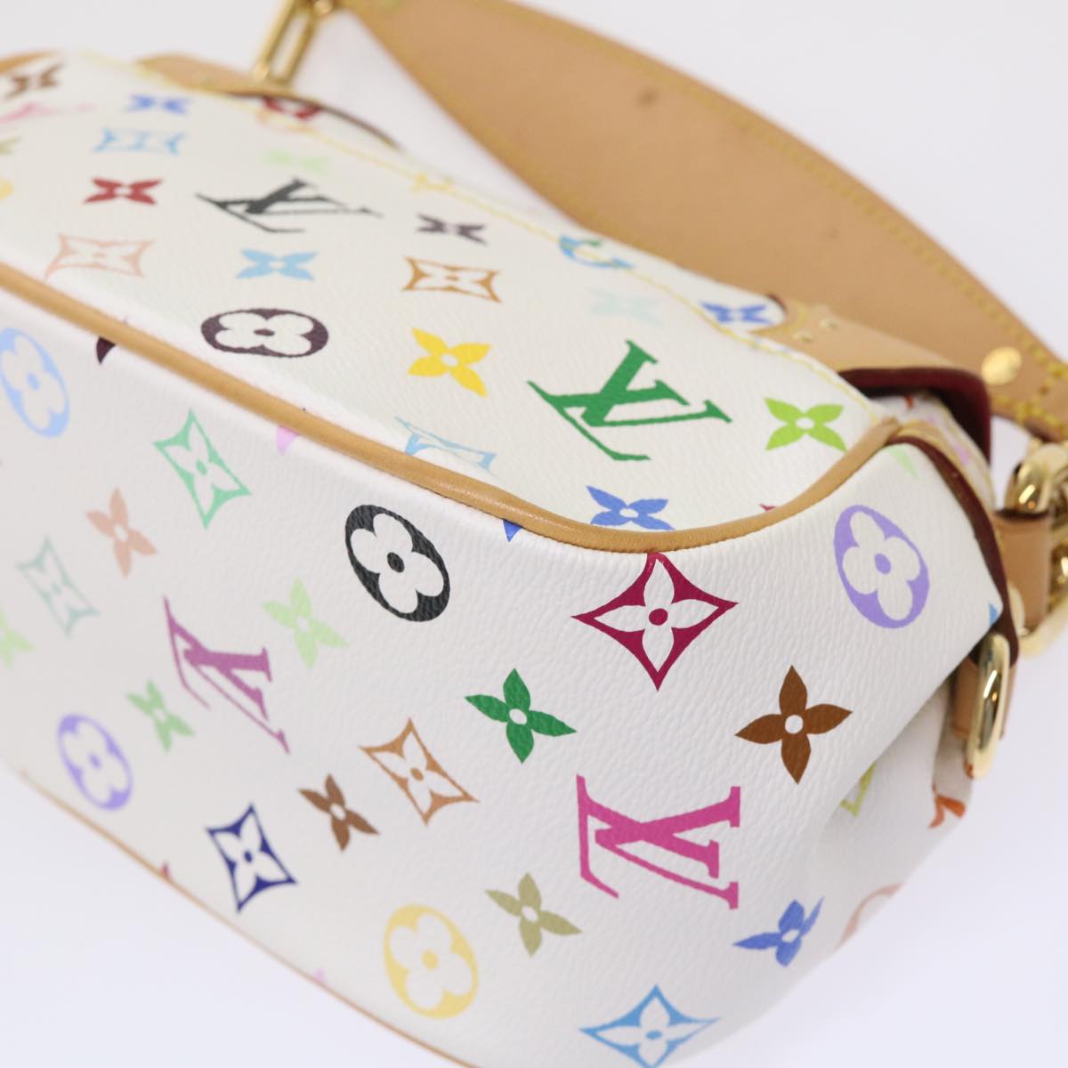 LOUIS VUITTON Monogram Multicolor Marilyn Shoulder Bag White M40127 Auth am4684A