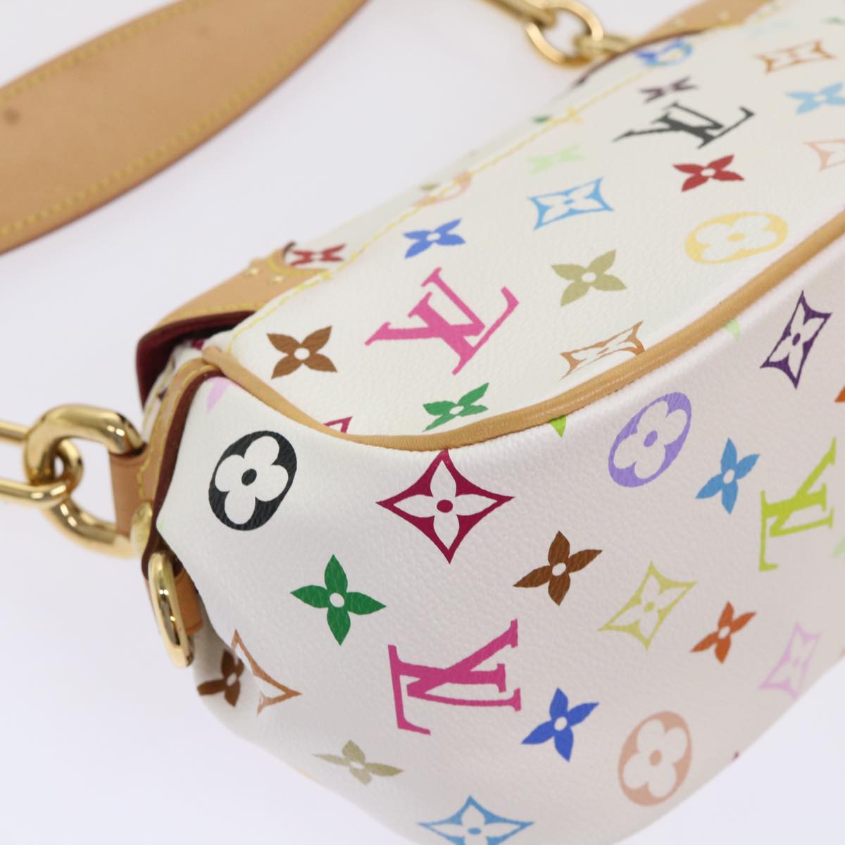 LOUIS VUITTON Monogram Multicolor Marilyn Shoulder Bag White M40127 Auth am4684A