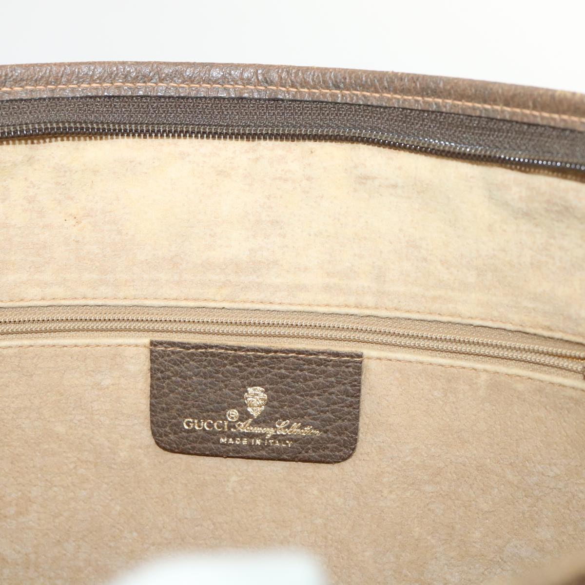 GUCCI GG Canvas Clutch Bag PVC Leather Beige 89.20.004 Auth am4697