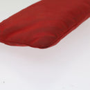 PRADA Pochette Pouch Nylon Red Auth am4699-16
