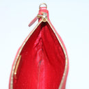 PRADA Pochette Pouch Nylon Red Auth am4699-10