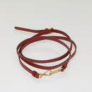 PRADA Pochette Pouch Nylon Red Auth am4699-18