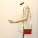 PRADA Pochette Pouch Nylon Red Auth am4699-19