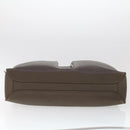 LOUIS VUITTON Naxos Shoulder Bag Leather Gray LV Auth am4782-5