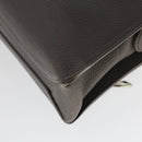 LOUIS VUITTON Naxos Shoulder Bag Leather Gray LV Auth am4782-16