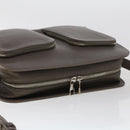 LOUIS VUITTON Naxos Shoulder Bag Leather Gray LV Auth am4782-6