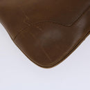 GUCCI Jackie Sherry Line Shoulder Bag Leather Brown Yellow 0014057 Auth am4796-13