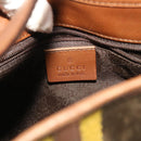 GUCCI Jackie Sherry Line Shoulder Bag Leather Brown Yellow 0014057 Auth am4796-15
