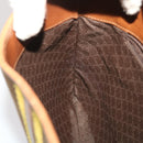 GUCCI Jackie Sherry Line Shoulder Bag Leather Brown Yellow 0014057 Auth am4796-17