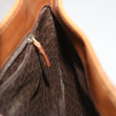 GUCCI Jackie Sherry Line Shoulder Bag Leather Brown Yellow 0014057 Auth am4796-18