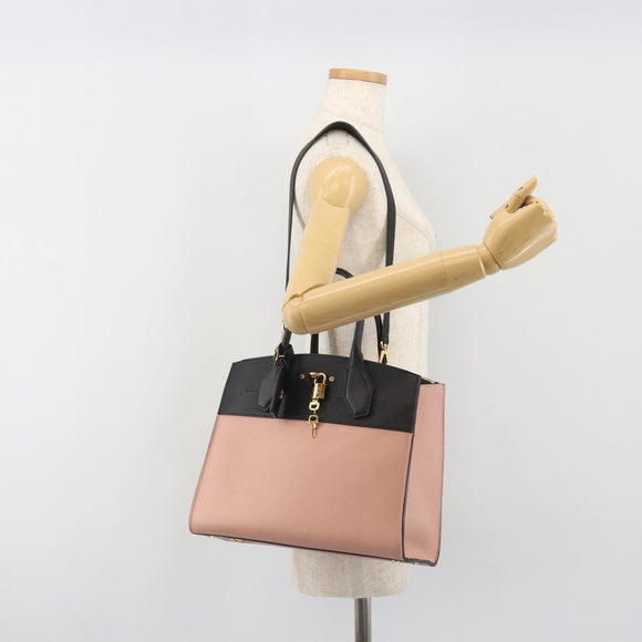 LOUIS VUITTON City Steamer MM Hand Bag Leather 2way Pink M53019 LV Auth am479b