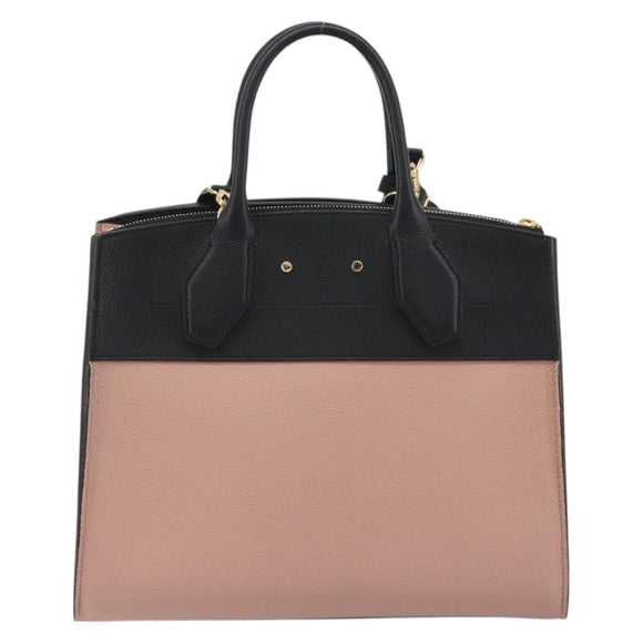 LOUIS VUITTON City Steamer MM Hand Bag Leather 2way Pink M53019 LV Auth am479b