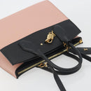 LOUIS VUITTON City Steamer MM Hand Bag Leather 2way Pink M53019 LV Auth am479b-6