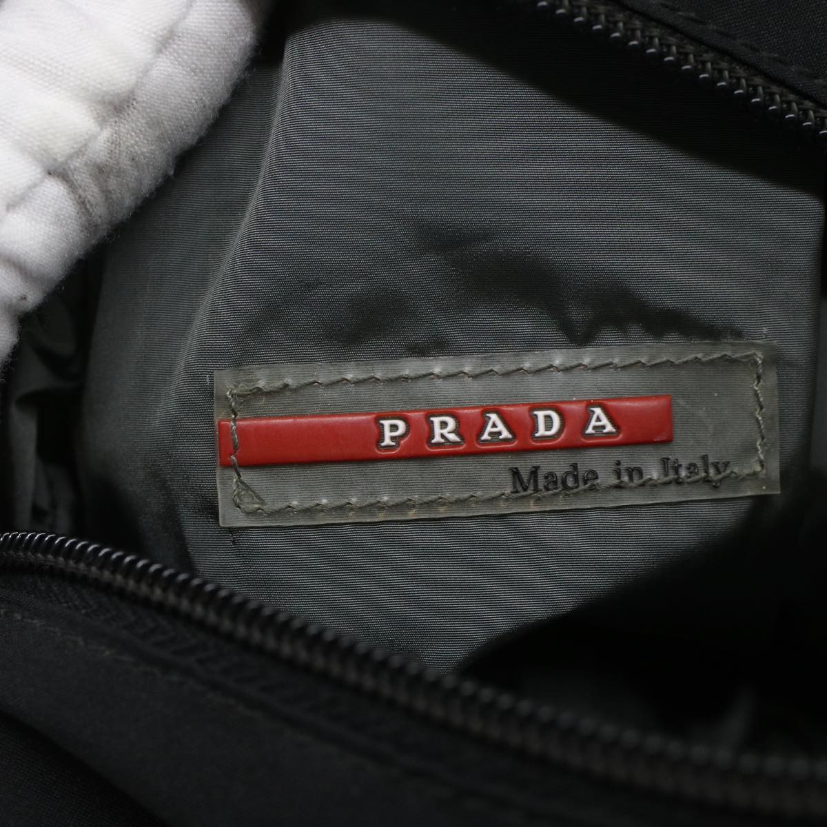 PRADA PRADA Sports Hand Bag Nylon Black Auth am4807