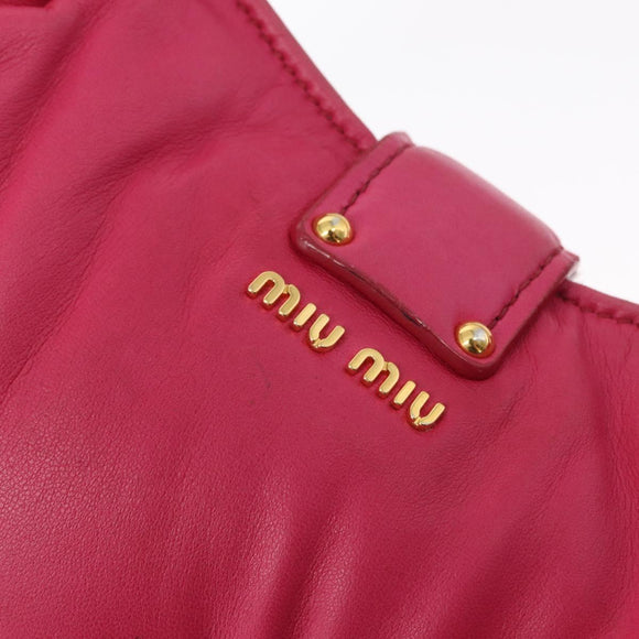 Miu Miu Handtas Leer Roze Goud Origineel am4820