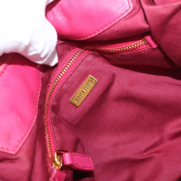 Miu Miu Handtas Leer Roze Goud Origineel am4820