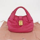 Miu Miu Handtas Leer Roze Goud Origineel am4820-28