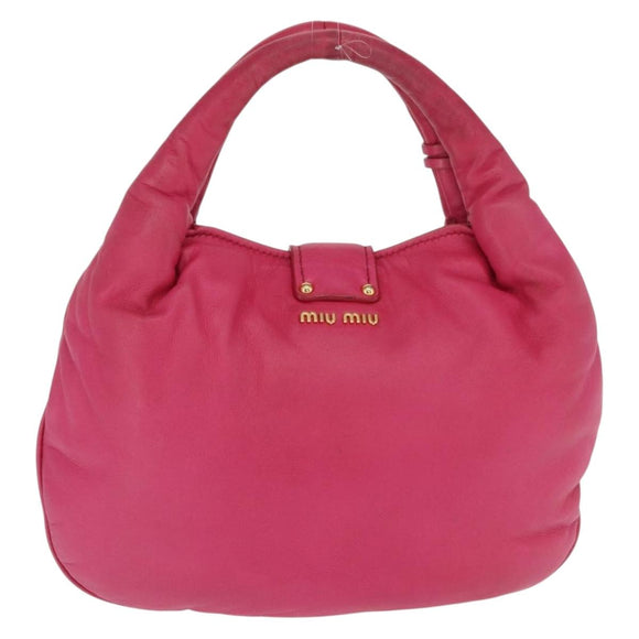 Miu Miu Handtas Leer Roze Goud Origineel am4820