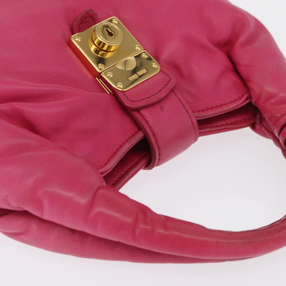 Miu Miu Handtas Leer Roze Goud Origineel am4820