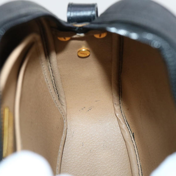 Christian Dior Trotter Canvas Shoulder Bag Black Auth am4872