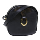 Christian Dior Trotter Canvas Shoulder Bag Black Auth am4872-1