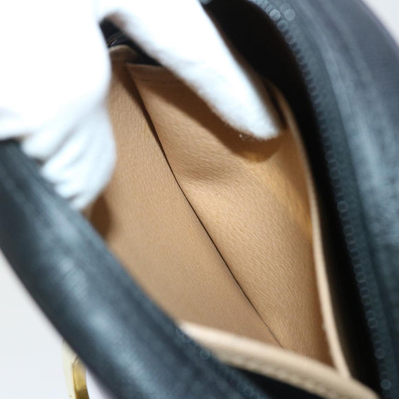 Christian Dior Trotter Canvas Shoulder Bag Black Auth am4872