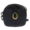 Christian Dior Trotter Canvas Shoulder Bag Black Auth am4872-13