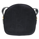 Christian Dior Trotter Canvas Shoulder Bag Black Auth am4872-2