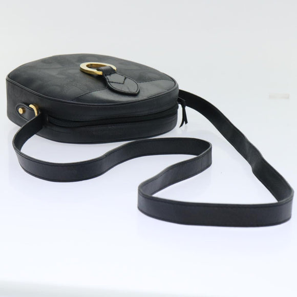 Christian Dior Trotter Canvas Shoulder Bag Black Auth am4872