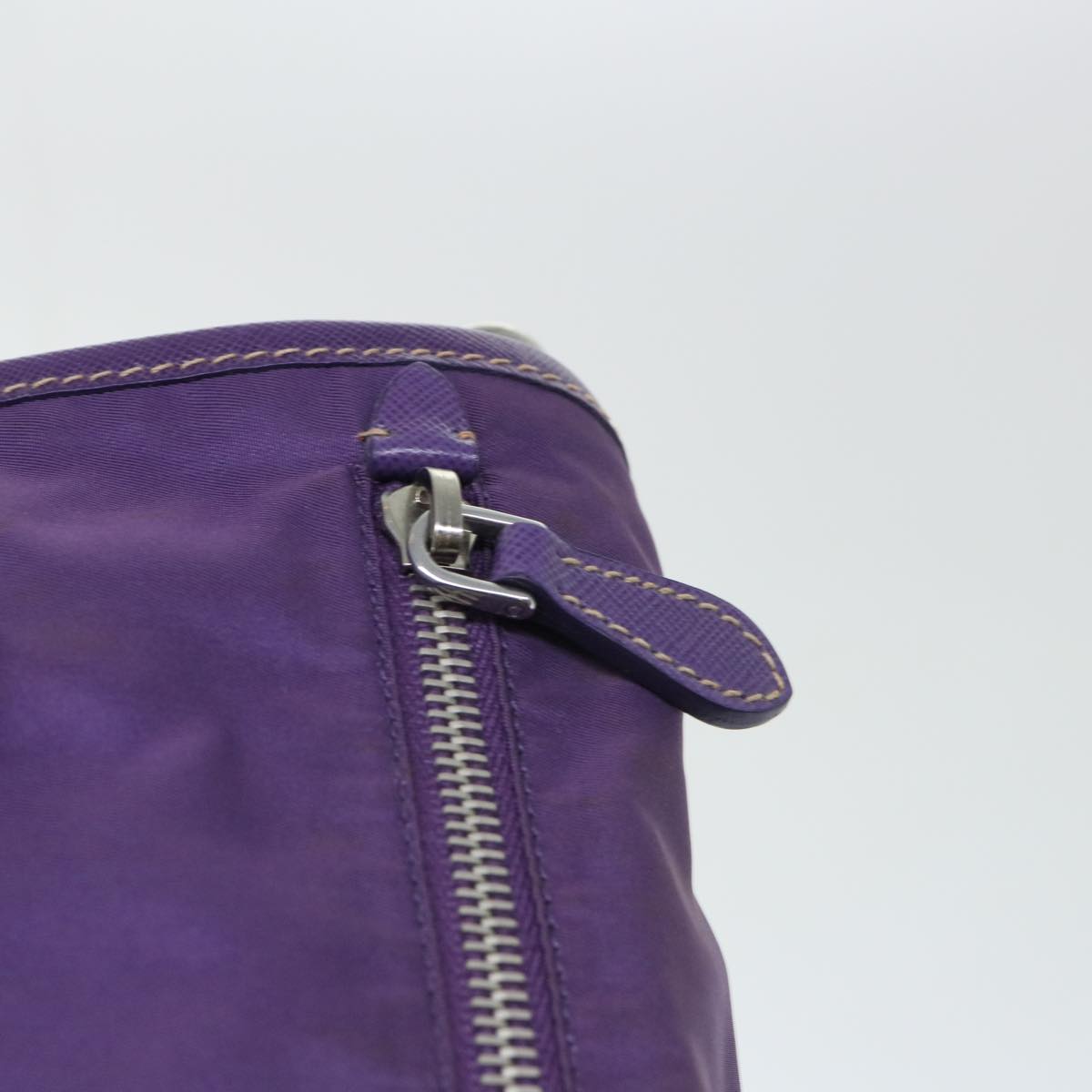 PRADA Shoulder Bag Nylon Purple Auth am4875