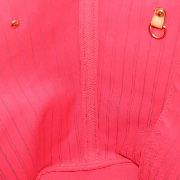 LOUIS VUITTON Monogram V line Neverfull MM Tote Bag Pink M41602 LV Auth am4905