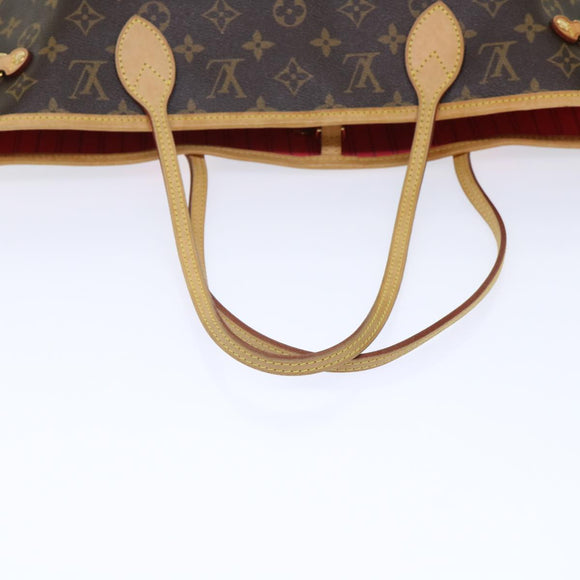 LOUIS VUITTON Monogram V line Neverfull MM Tote Bag Roze M41602 LV Auth am4905