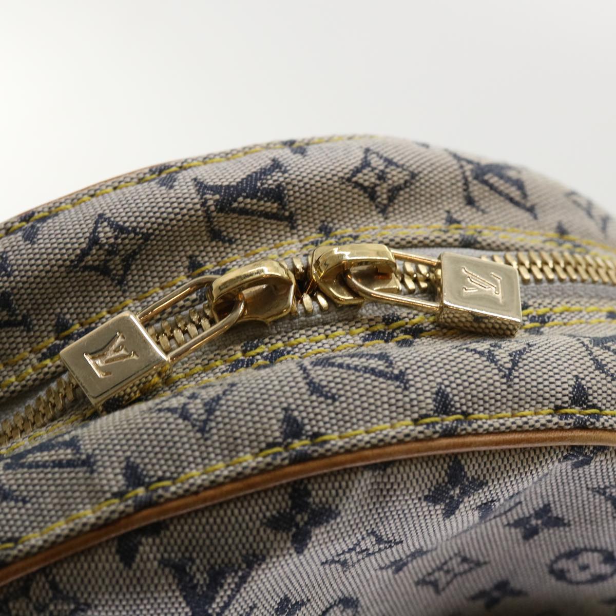 LOUIS VUITTON Monogram Mini Jeanne GM Shoulder Bag Blue M92000 LV Auth am4934