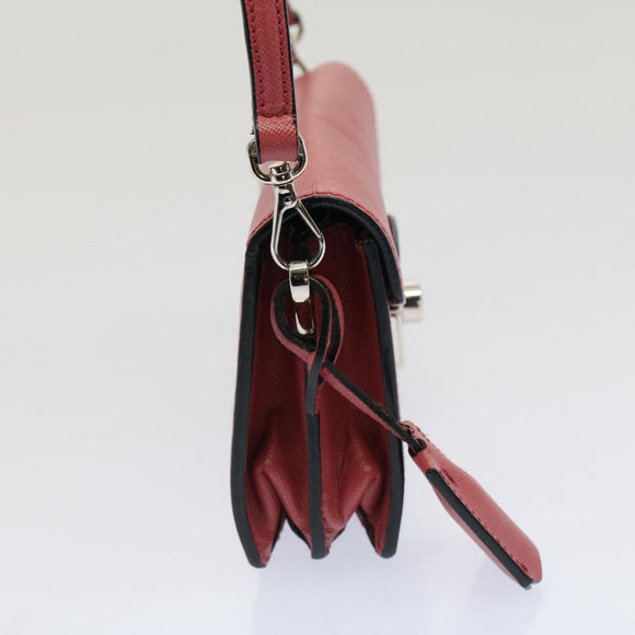 PRADA Mini Handtas Safiano leer 2-weg Roze Auth am4942V