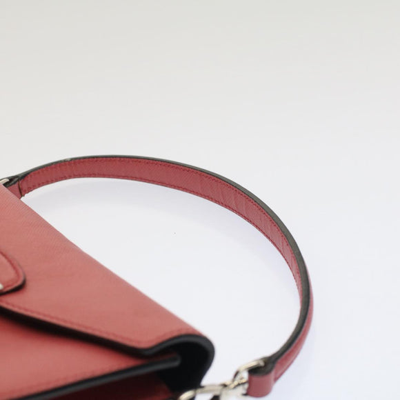 PRADA Mini Handtas Safiano leer 2-weg Roze Auth am4942V