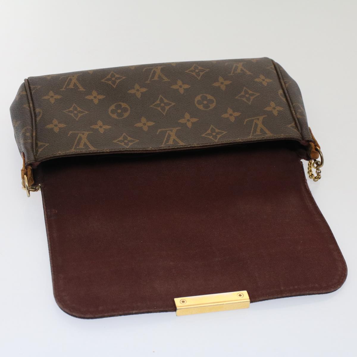 LOUIS VUITTON Monogram Favorit PM Shoulder Bag 2way M40718 LV Auth am4946