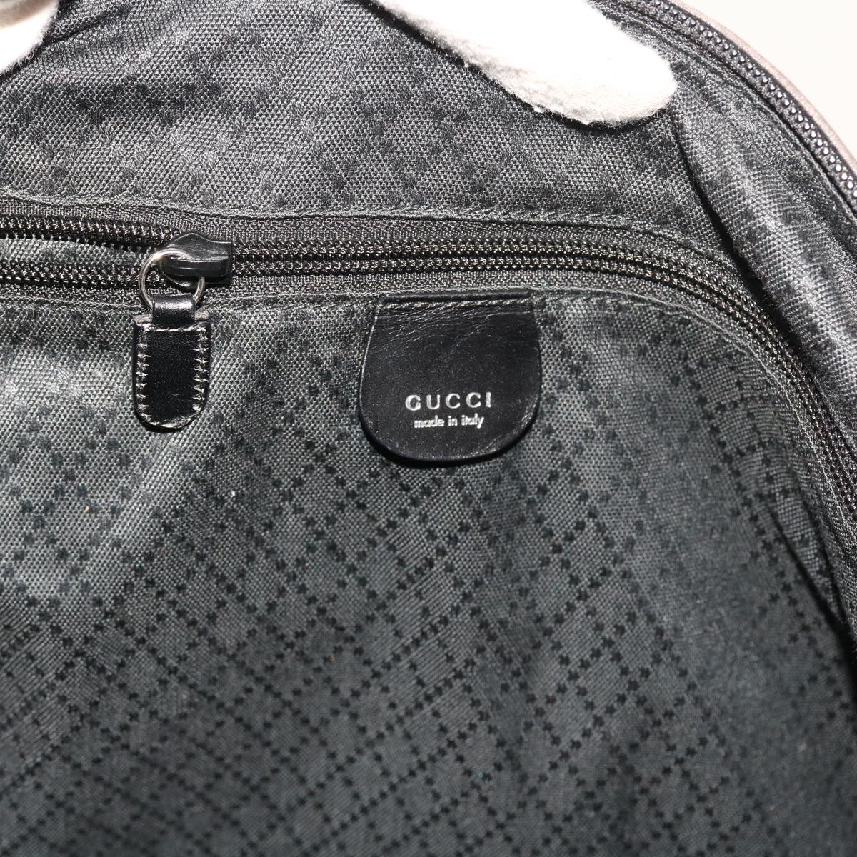 GUCCI Shoulder Bag Nylon Black Auth am5013