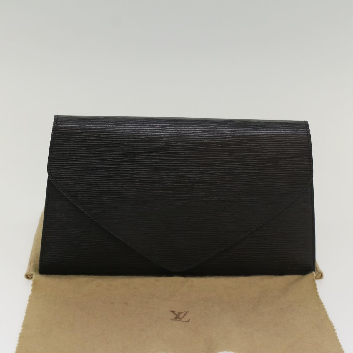 LOUIS VUITTON Epi Art Deco Clutch Bag Black M52632 LV Auth am5034