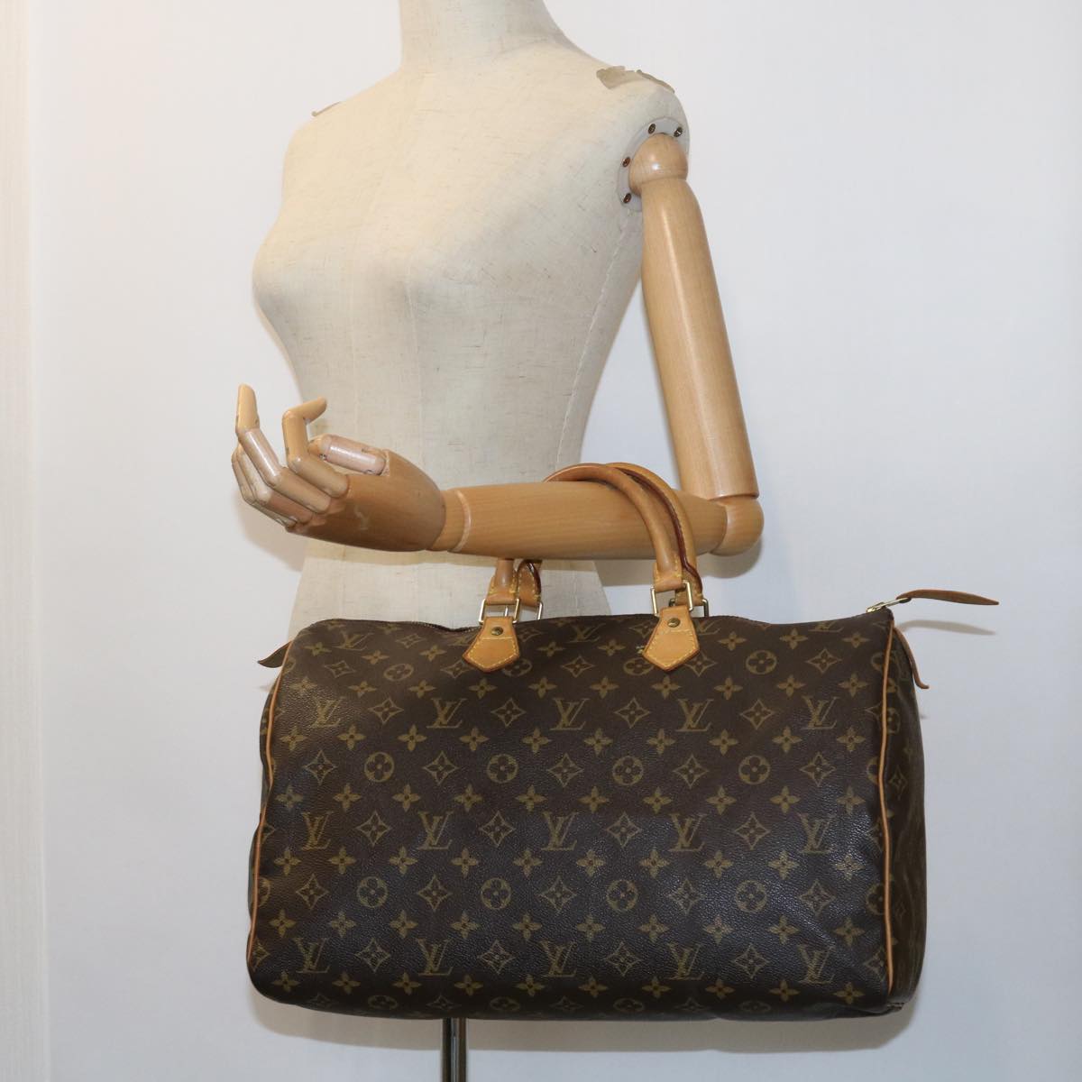 LOUIS VUITTON Monogram Speedy 40 Hand Bag M41522 LV Auth am5039