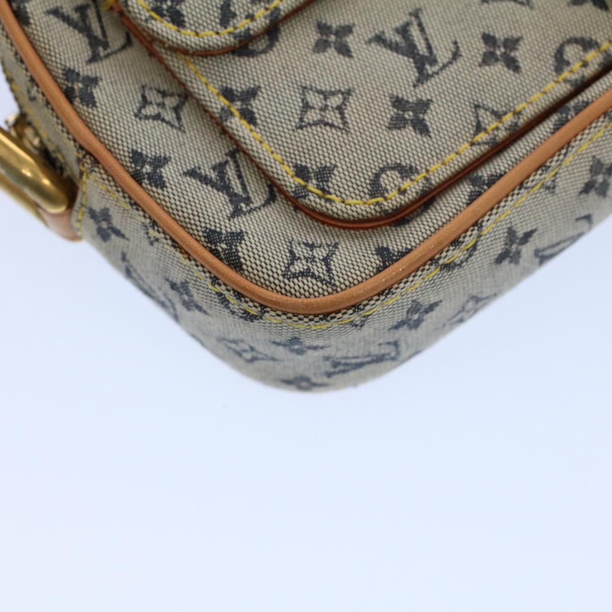 LOUIS VUITTON Monogram Mini Juliet MM Shoulder Bag Blue M92004 LV Auth am5043